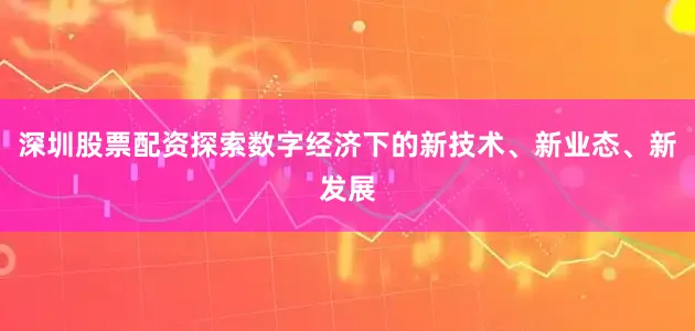 深圳股票配资探索数字经济下的新技术、新业态、新发展