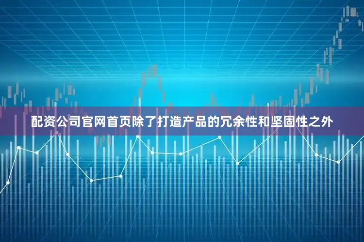 配资公司官网首页除了打造产品的冗余性和坚固性之外