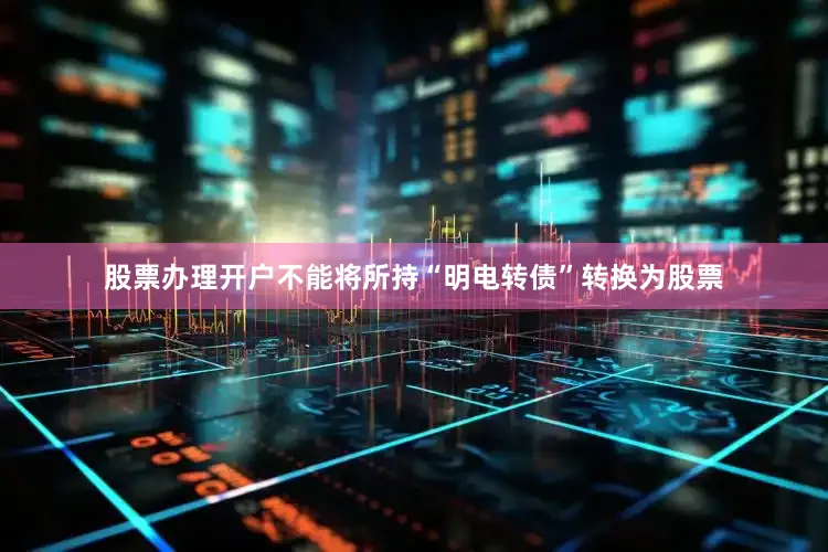 股票办理开户不能将所持“明电转债”转换为股票