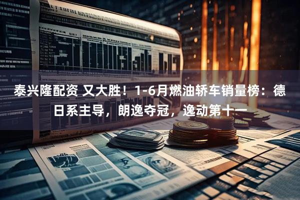 泰兴隆配资 又大胜！1-6月燃油轿车销量榜：德日系主导，朗逸夺冠，逸动第十一